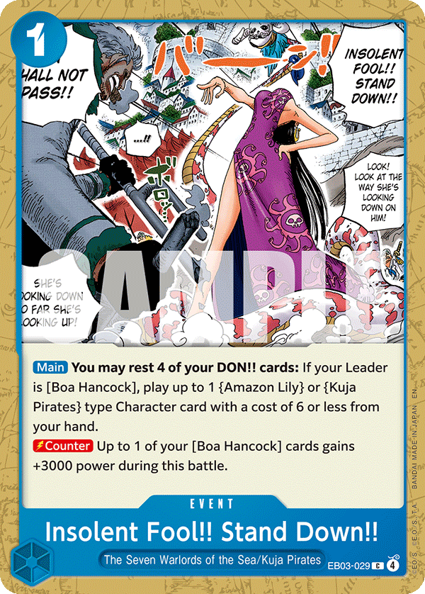 Insolent Fool!! Stand Down!! - EB03 (029)