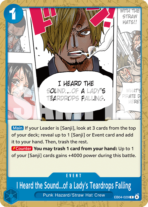 I Heard the Sound...of a Lady's Teardrops Falling - OP14EB04 (029)