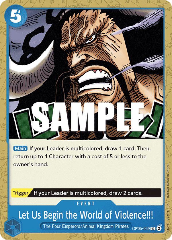 Let Us Begin the World of Violence!!! - OP05 (059)