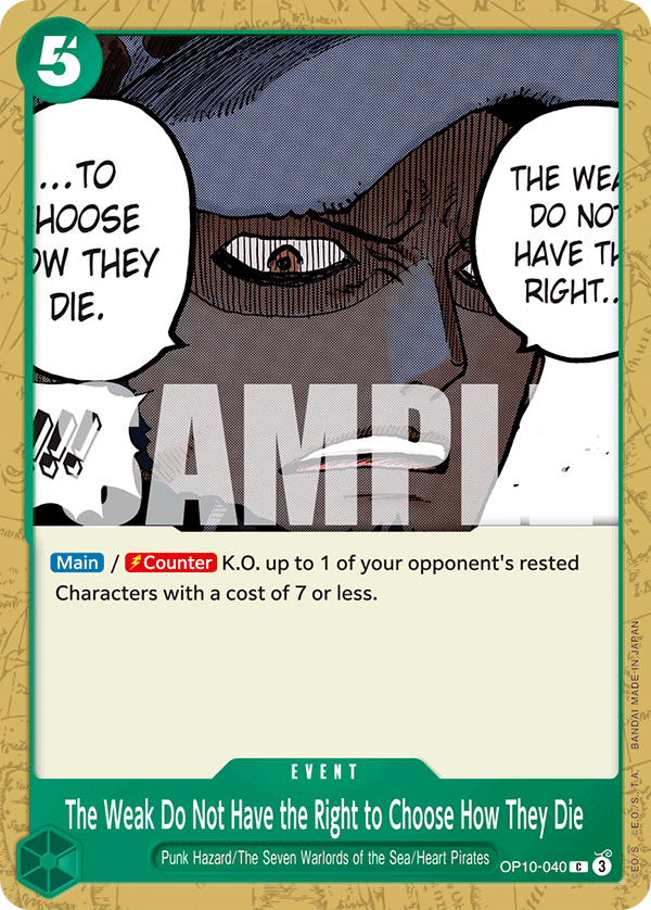 The Weak Do Not Have the Right to Choose How They Die - OP10 (040)